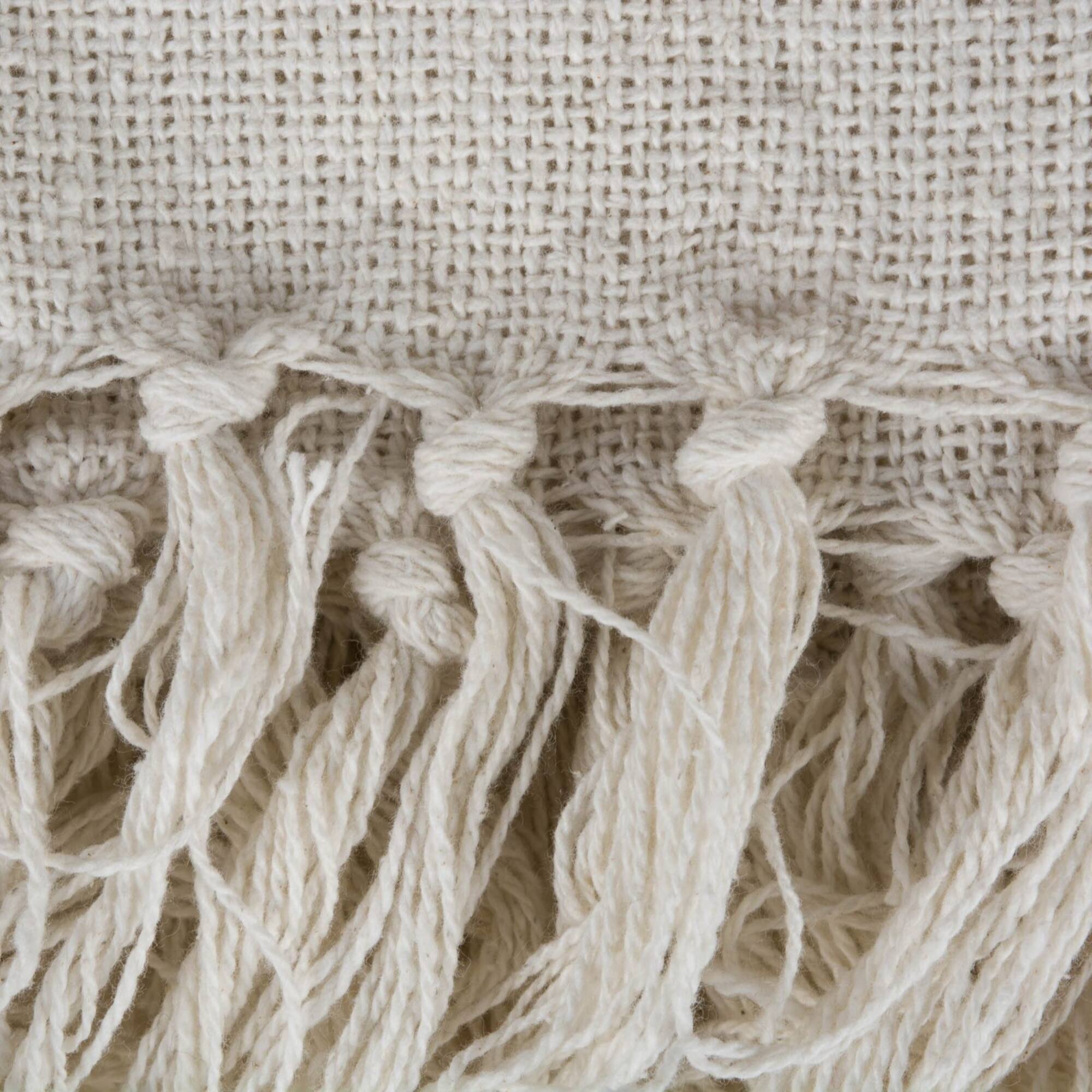 DII® Gray & Off White Cabana Stripe Throw